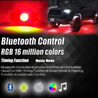 4 Pods RGB LED Rock Light for Universal Applications (Bluetooth Control)