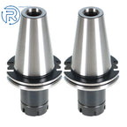 Set of 2 Collet Chucks for CNC Machines (4" Gage Length)