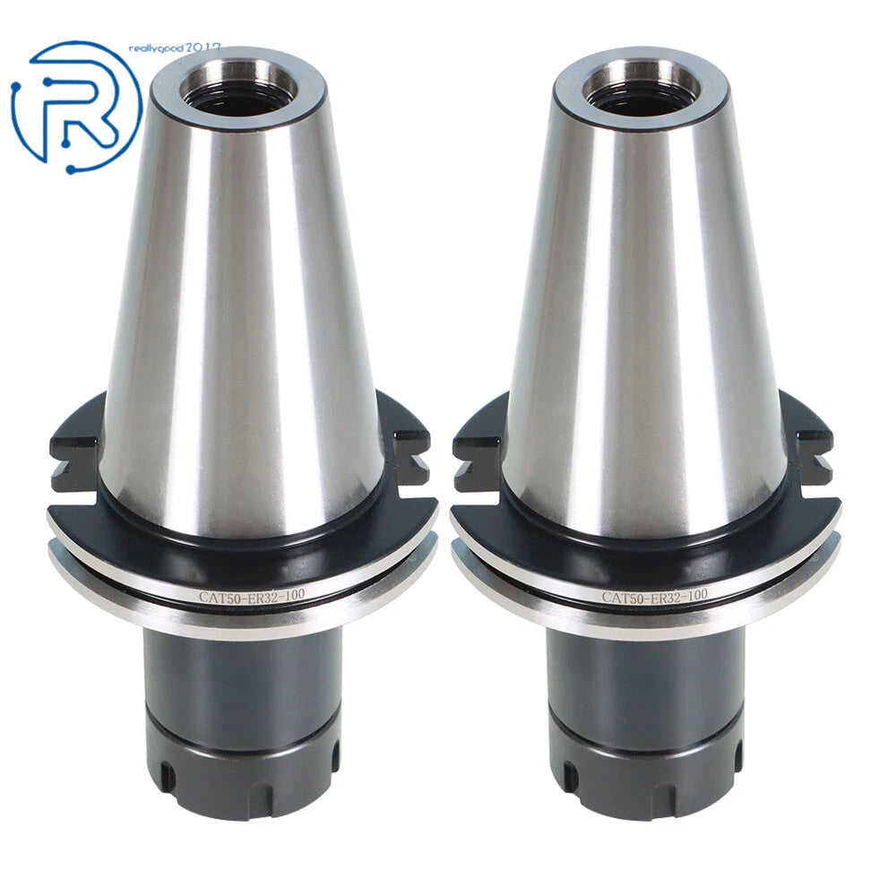 Set of 2 Collet Chucks for CNC Machines (4" Gage Length)