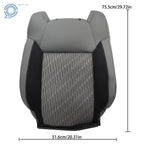 Set of 2 Seat Covers for Toyota Tundra (2014–2021) Cloth Gray/Black