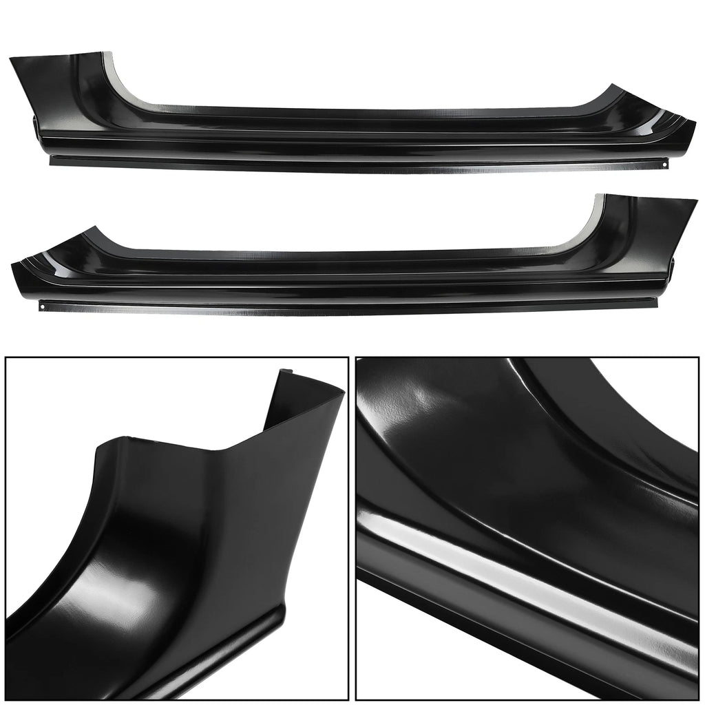Rocker Panels for Dodge Ram 1500 (1994–2002) Black Steel