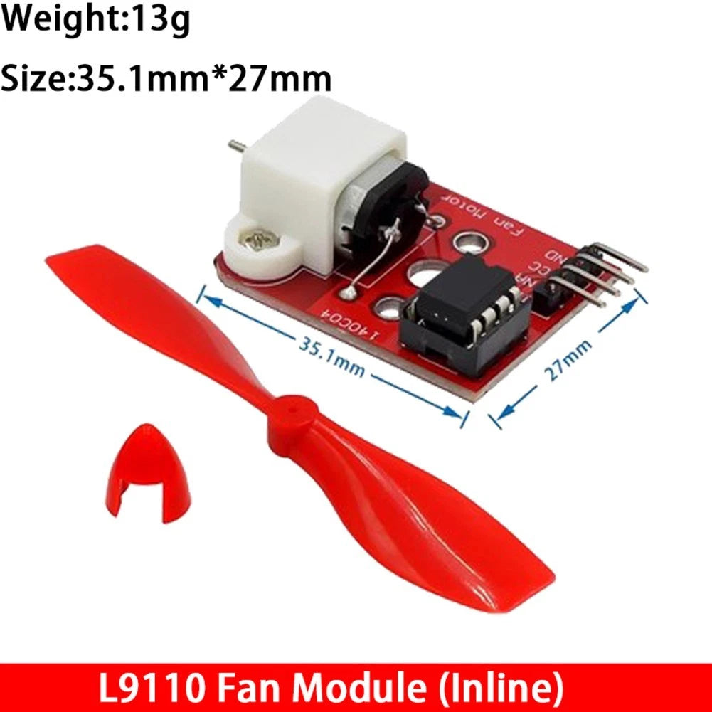 2X 5V L9110 Fan Control Kit with 75mm Propeller for Arduino (2010–2023)