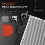 Radiator for Hyundai Elantra (2012–2013) Kia Soul Forte Manual Transmission