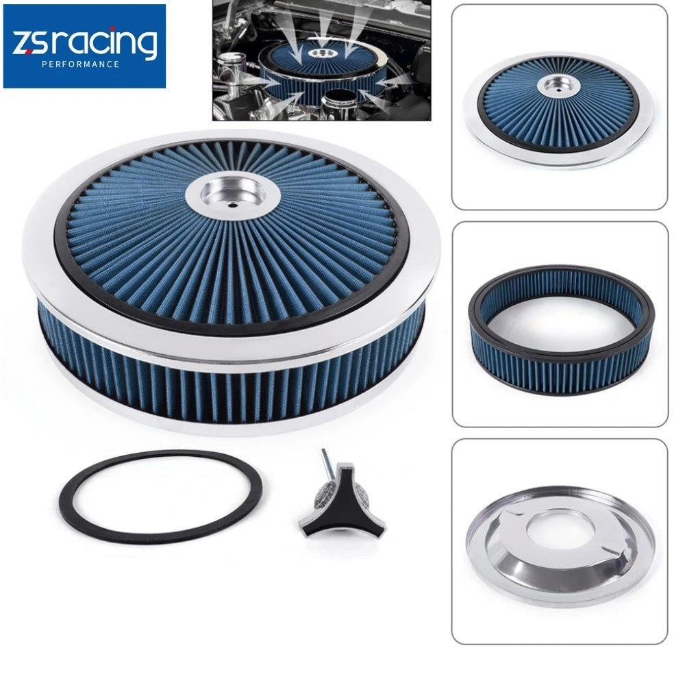 Air Cleaner Set for Super Flow Washable Black (14 In. x 3 In.)