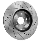 Brake Disc and Pad Kit for Honda Accord (2003–2011) Front Left Right Cross-drilled
