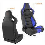 2Pcs Reclinable Racing Seats for Universal Fit (21"W X 22"D X 38"H)