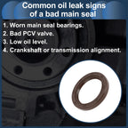 Front Crankshaft Oil Seal for Mitsubishi Eclipse, Outlander (1990–2012, 2003–2006)