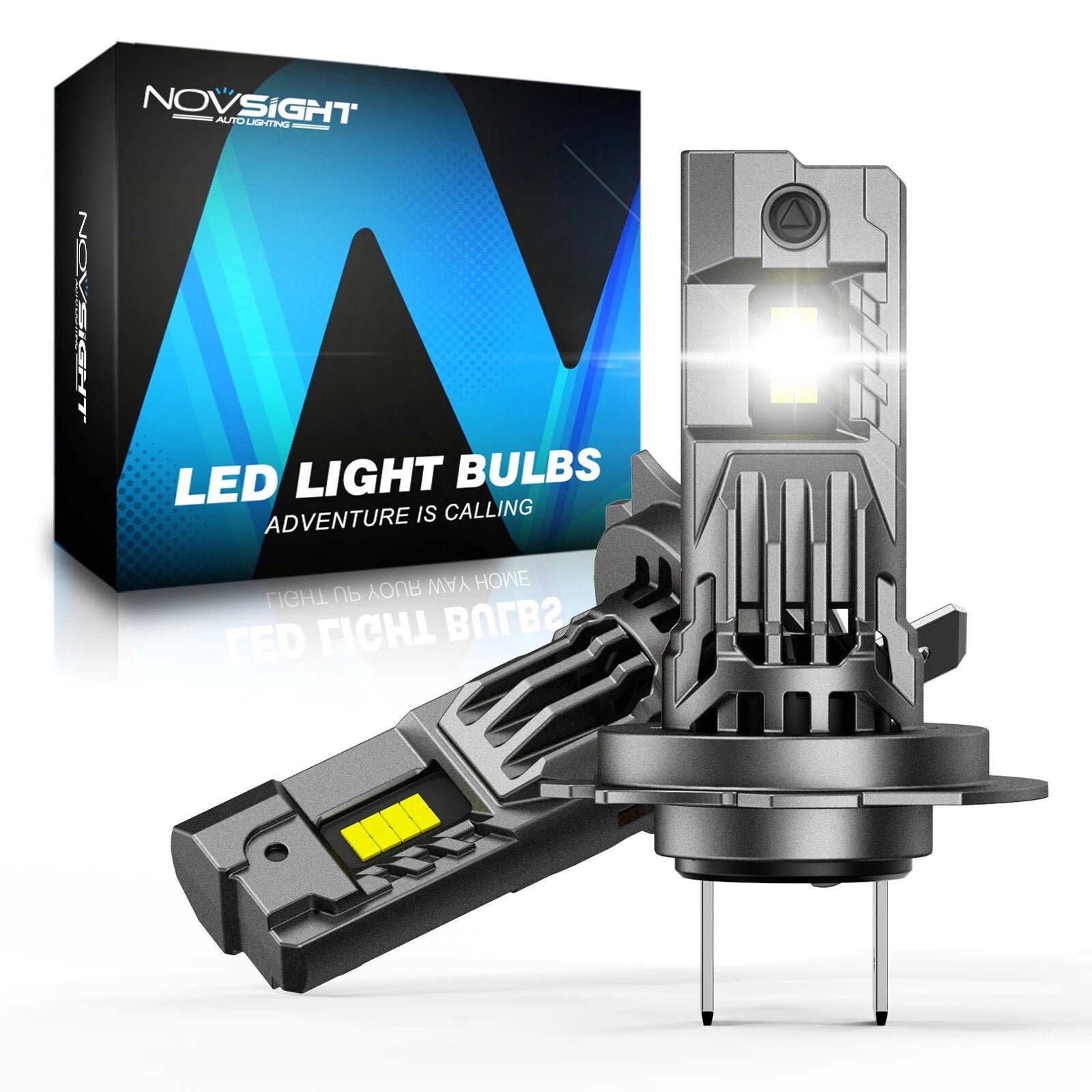 H7 LED Headlight Bulbs Combo for 6500K 24000LM 100W
