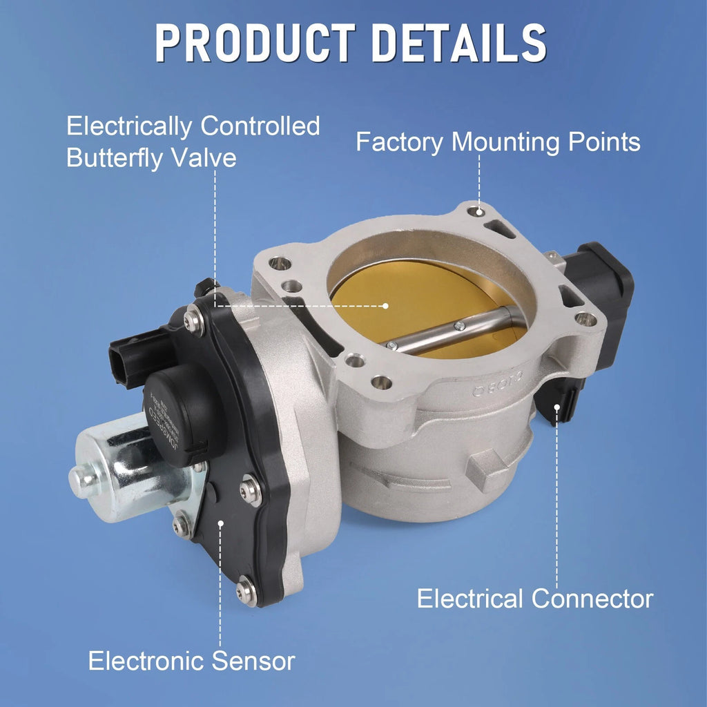 Throttle Body for Ford F-150 F250 Expedition 5.4L (2005–2010) 75MM TPS