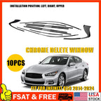 Chrome Delete Blackout Overlay Window Trim for Infiniti Q50 (2014â2023)