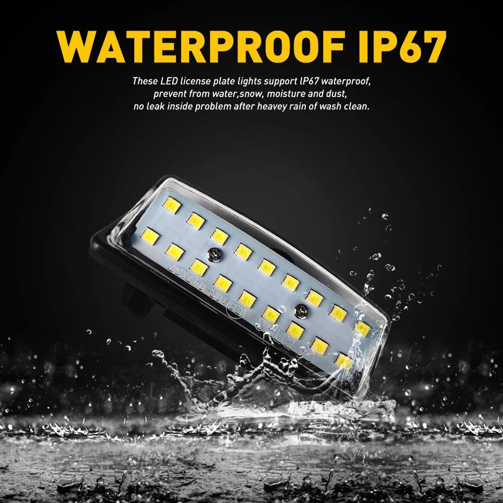 Rear LED License Plate Light Kit for Nissan Altima/Sentra/Maxima (YYYY–YYYY)