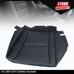 Left Driver Bottom Seat Cover for Cadillac Escalade (2007–2014) Leatherette Black