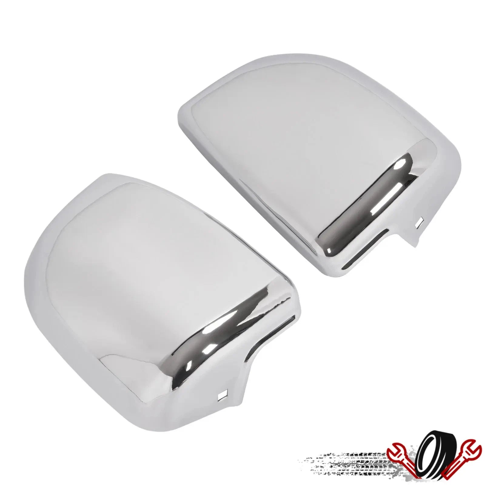 Set of 2 Chrome Front Bumper End Caps for Nissan Pickup (1995–1997)
