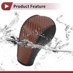 1 Pc Gear Shift Knob Cover for Ford Edge (2011–2014) Brown Faux Leather