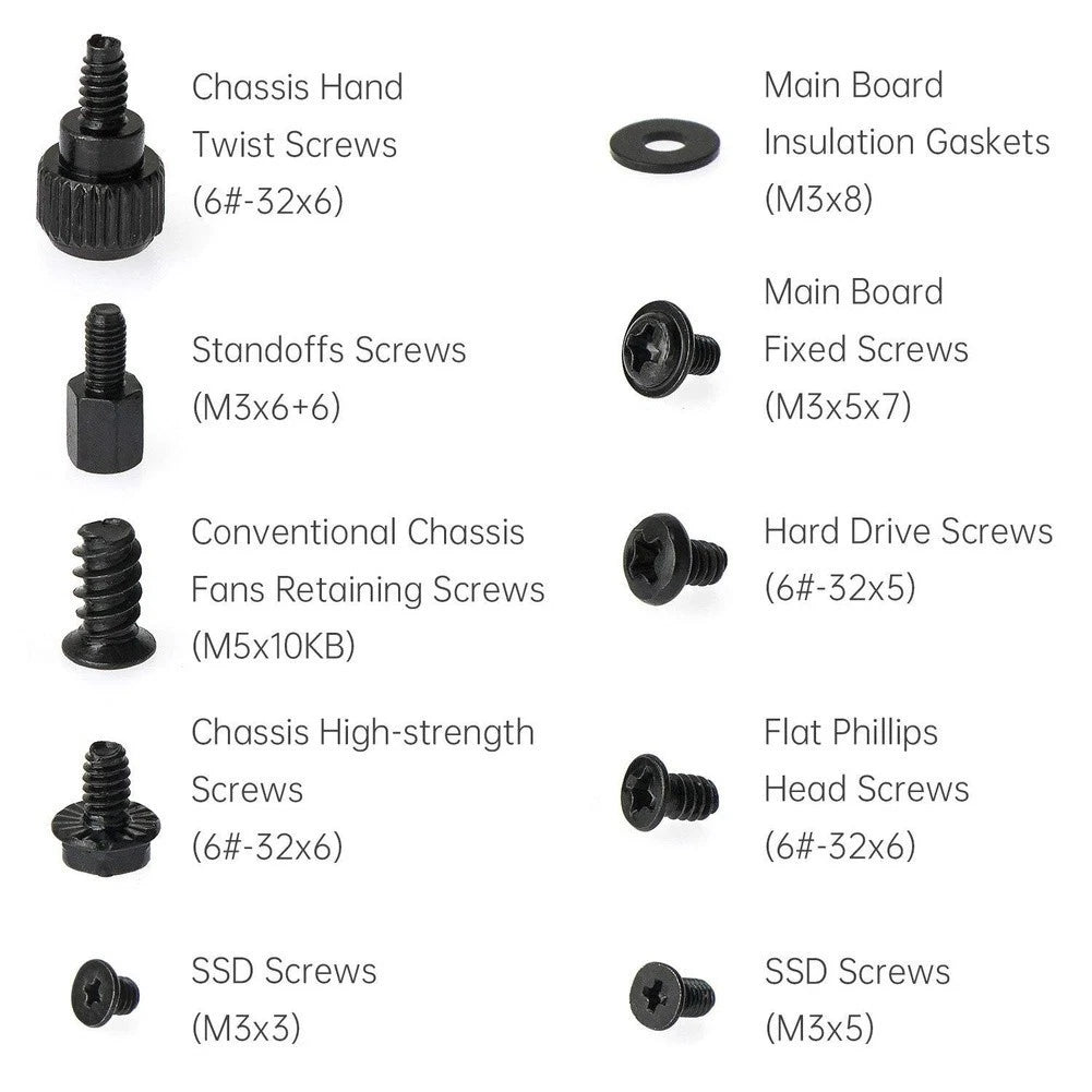 400pcs Laptop Service Screw Kit - Carbon Steel Grade 4.8, 10 Head Designs