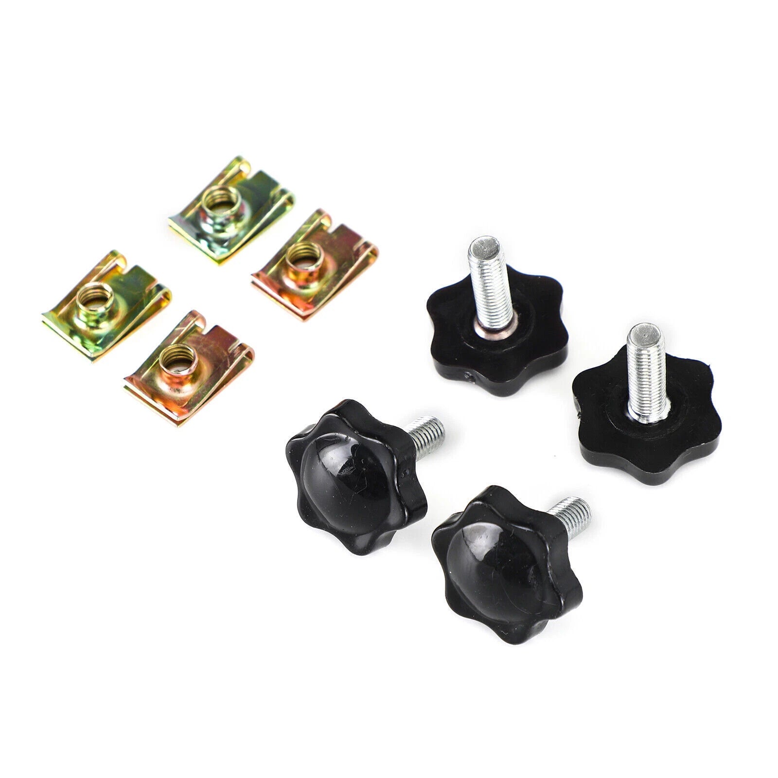Set of 4 Saddlebag Lever Lock Bolts & Nuts for Glide King Touring (1996–2019)