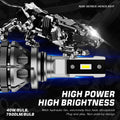2X 9006 LED Headlight Bulbs Kit 80W 15000LM 6500K for