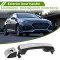 Exterior Door Handle for Lexus GX460 4Runner (2010–2023) Silver Tone Front Left