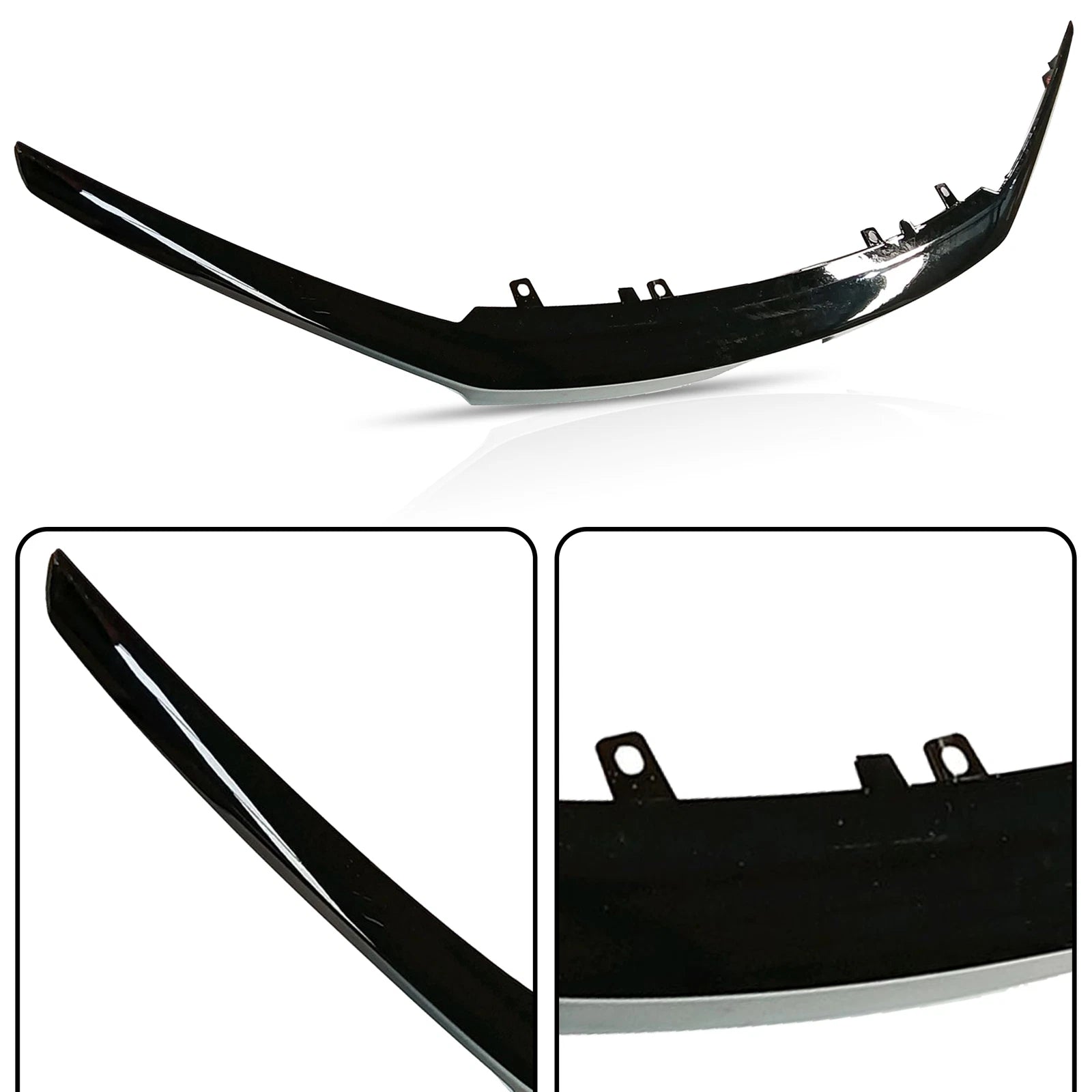 Front Upper Black Grille Trim for Honda Pilot Passport (2019–2021)