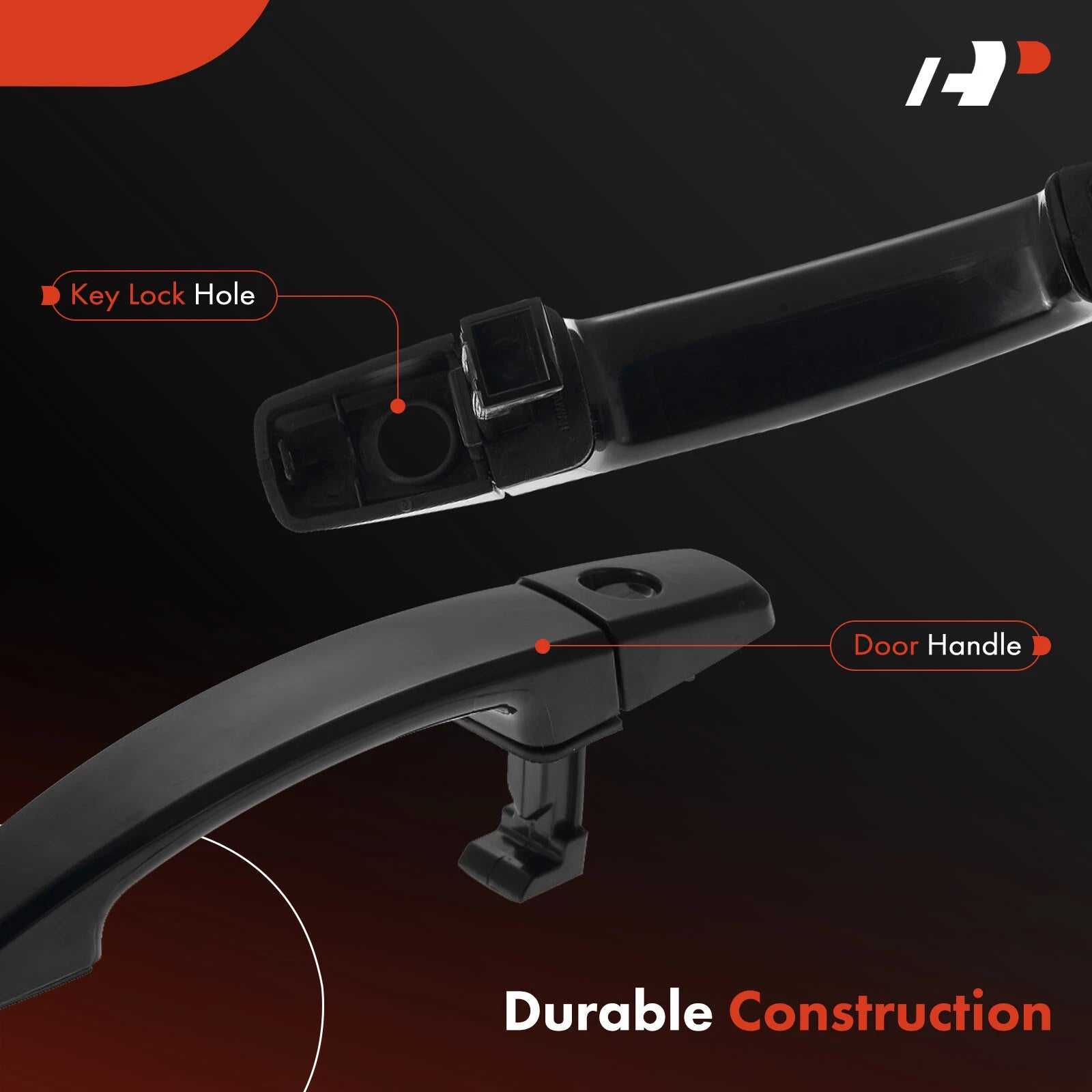 Front Black Exterior Door Handle for Chevrolet Aveo (2007â2011)