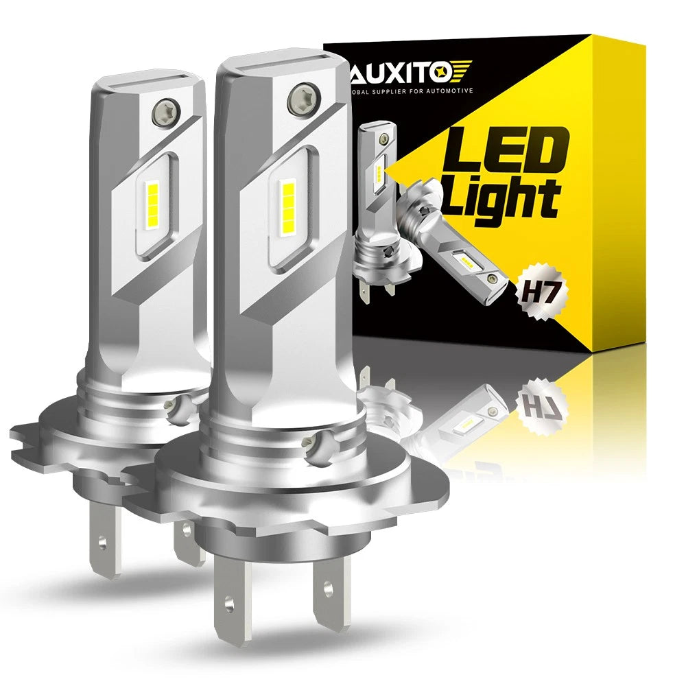 2X H7 LED Headlight Bulbs 60000LM 6500K for
