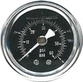 Oil Pressure Gauge 60psi for V-Twin Motorcycles (Black or White)