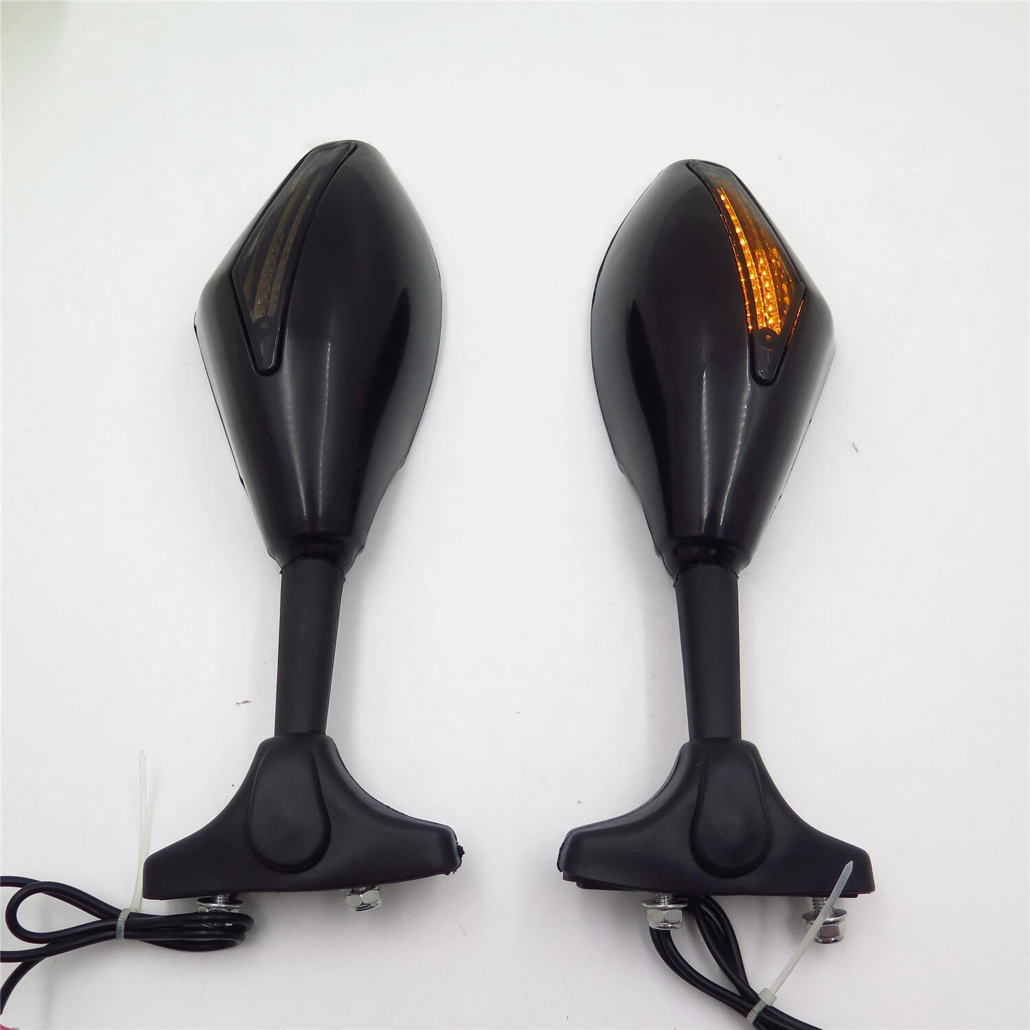 Black Smoke LED Turn Signal Mirror for Suzuki GSXR600/700, Honda CBR600/900