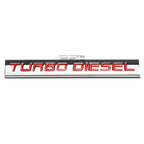 Turbo Diesel Chrome Emblem Badge for Bumper Sticker Trim