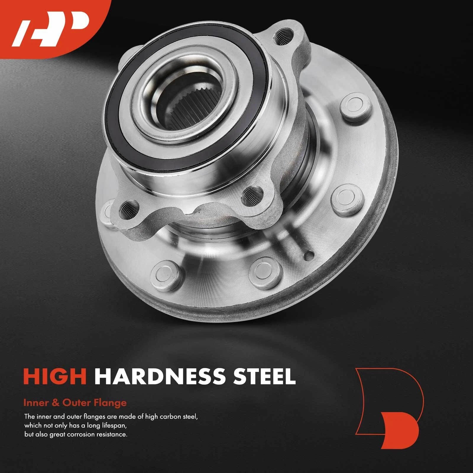 Front Wheel Hub & Bearing Assembly for Chevy GMC Sierra 3500 HD (2001–2023)