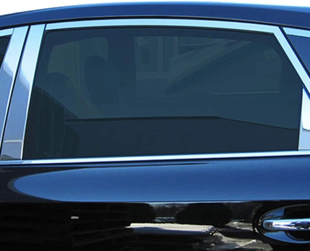 Luxury FX Stainless Steel Pillar Post Trim Kit for Toyota Prius V (2012–2017)