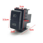 Dual Key Switch Fog Light & LED Switch for Nissan Patrol Y61 Y62 Titan
