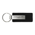 Black Leather Keychain KC1540.CHR - Officially Licensed for Chrysler