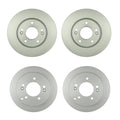 Disc Brake Rotors Kit for Hyundai Kia (280 mm Front, 262 mm Rear)