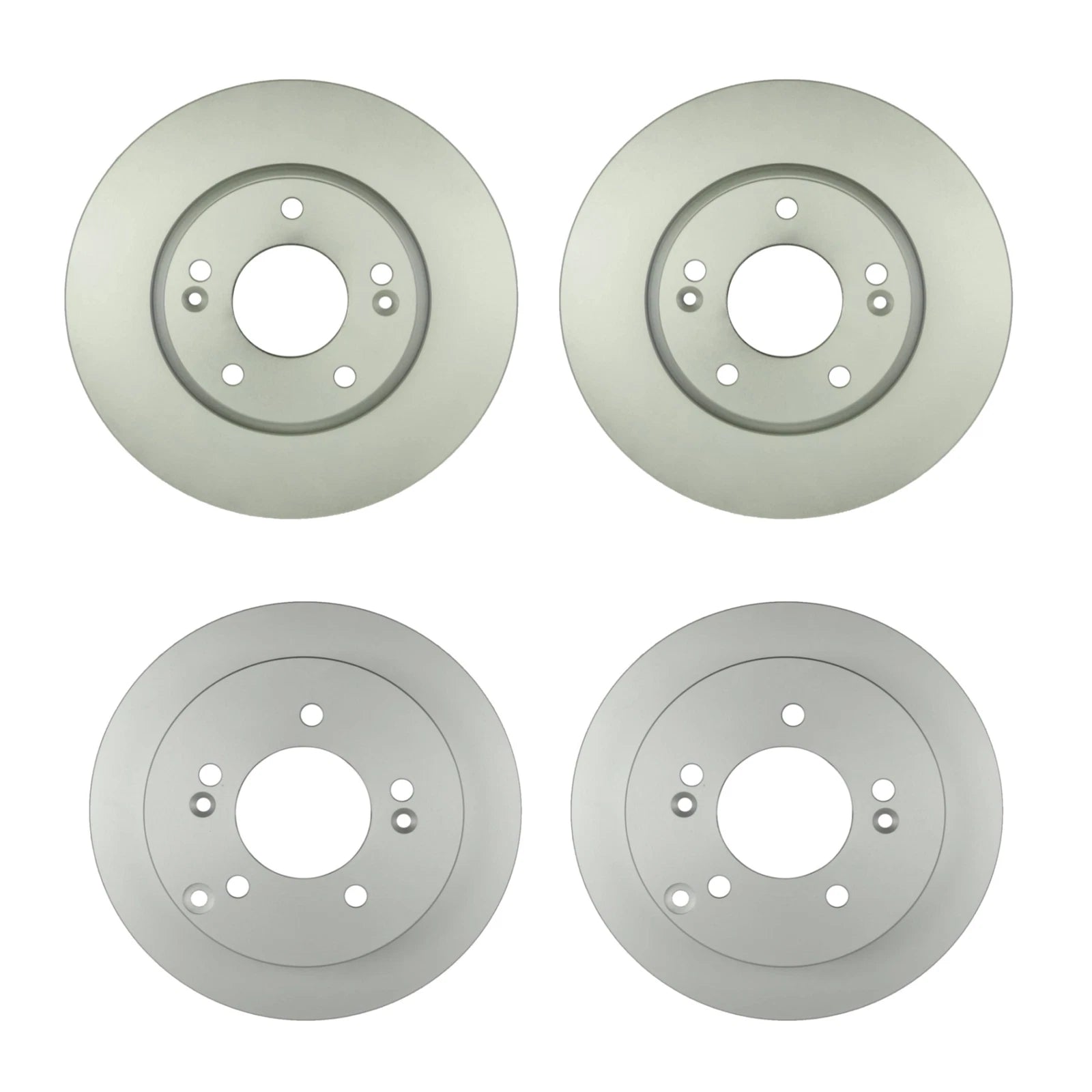 Disc Brake Rotors Kit for Hyundai Kia (280 mm Front, 262 mm Rear)