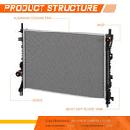 Aluminum OE Style Cooling Radiator for Ford Mustang (2015–2023) DPI-13486