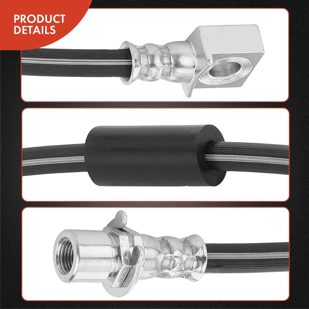 Rear Left Outer Brake Hydraulic Hose for Chevy Silverado 3500 HD (2011-2012)