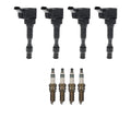 Set of 4 Ignition Coils & Denso Iridium Spark Plugs for Elantra (2011–2016)
