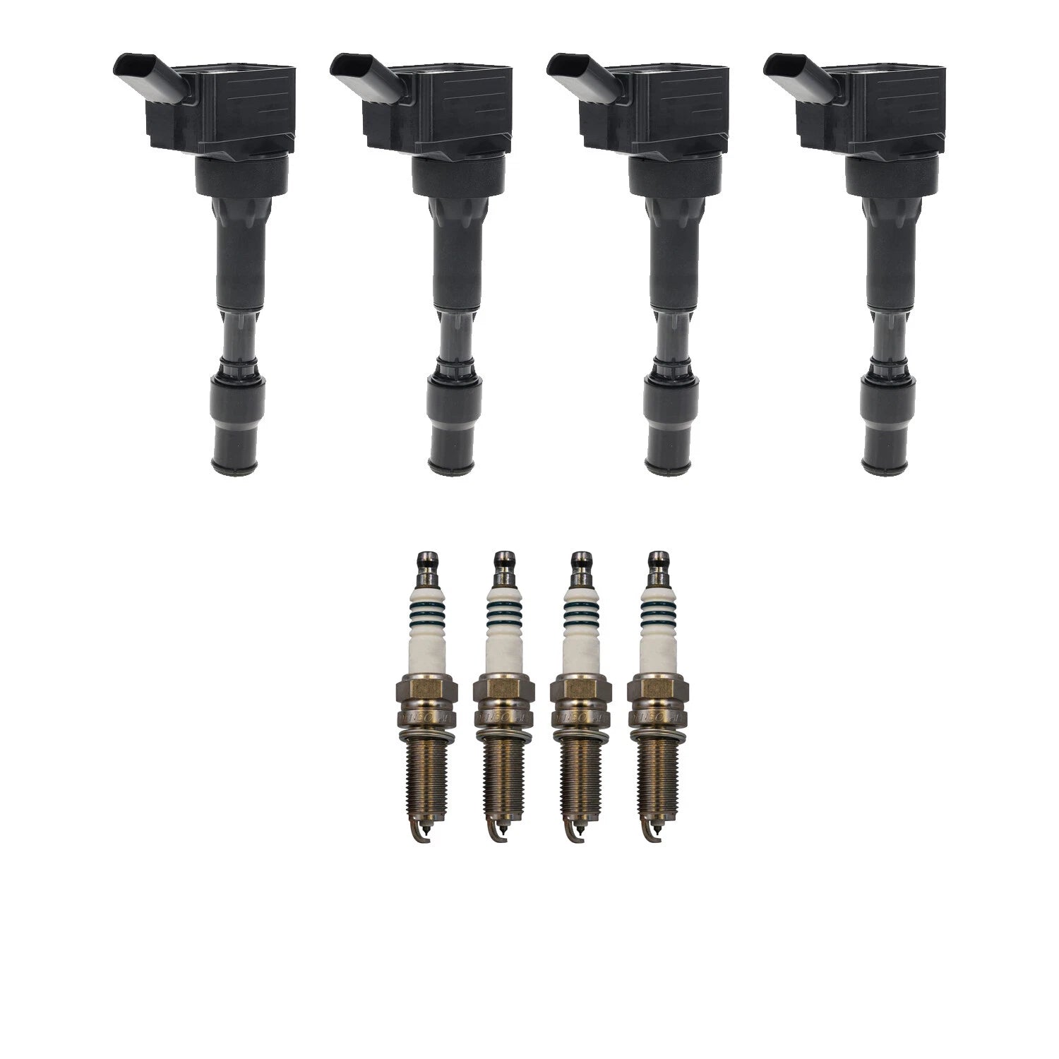 Set of 4 Ignition Coils & Denso Iridium Spark Plugs for Elantra (2011–2016)
