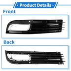 1pc Fog Light Grill for Audi A8 D3 (2008–2010) No. 4E0807681AN ABS
