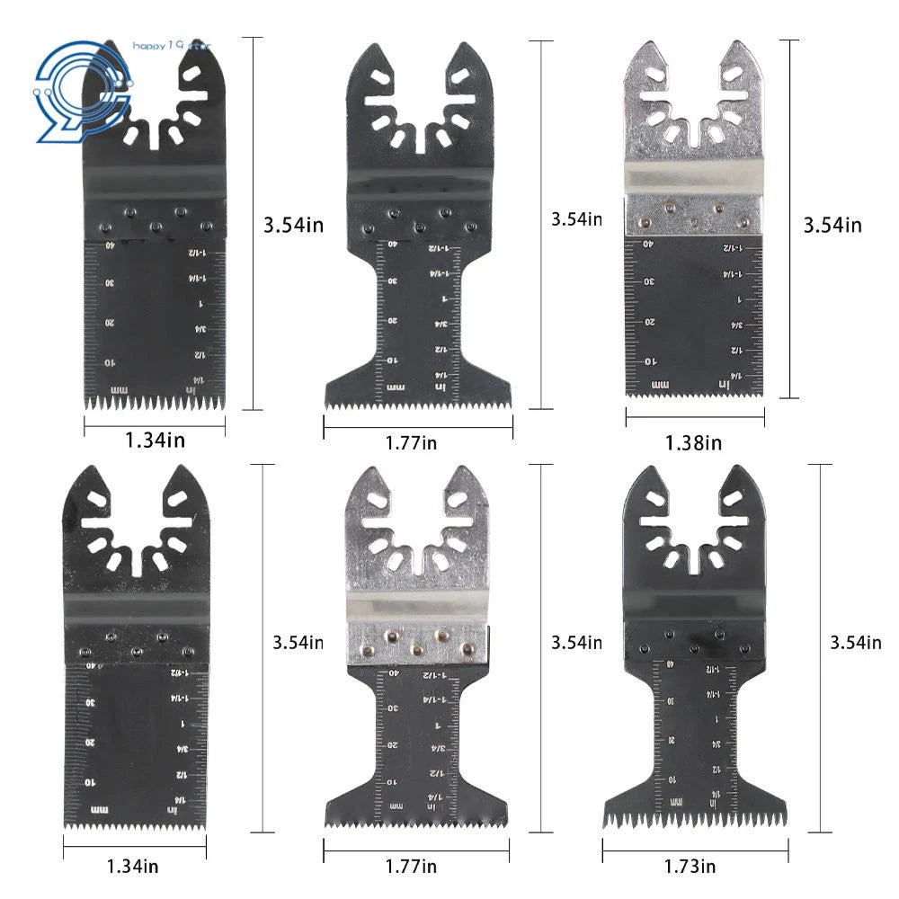 48Pcs Bi-metal Oscillating Multi Tool Saw Blades for Wood Metal Cutting