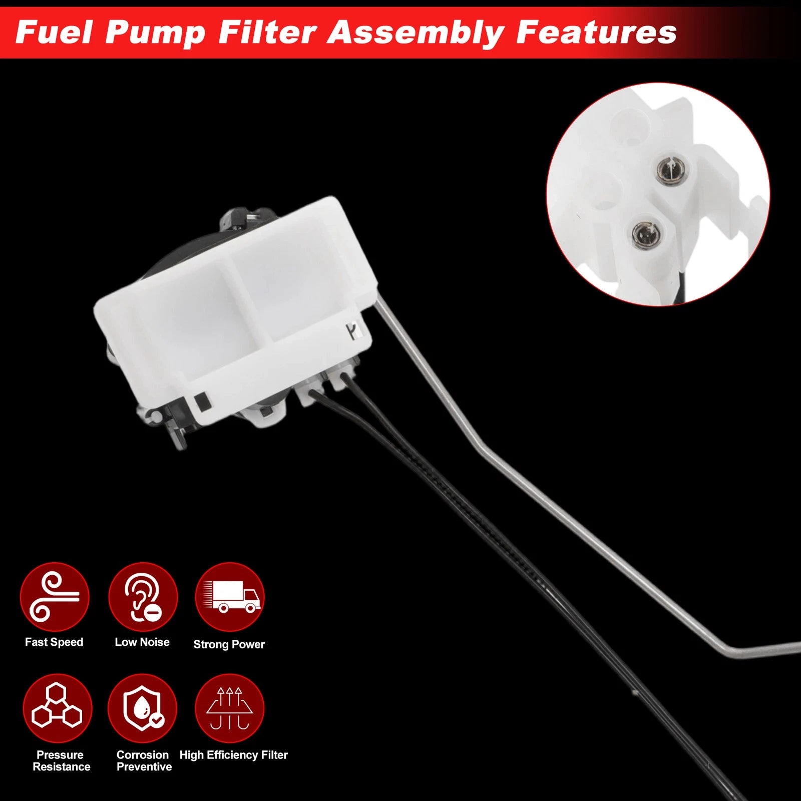 Fuel Filter for BMW GT F07 535i 550i (2010–2013) 16117297340 Metal Plastic