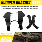 Set of 4 Front Left+Right Fascia Support Bracket Kit for Dodge Challenger (2015–2022)