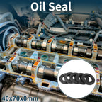 Set of 5 Oil Seal Ring NBR Rubber 40x70x8mm for Various Models 
