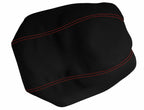 Carbon Fiber Console Lid Armrest Cover for Dodge Avenger (2008–2014) Red Stitch
