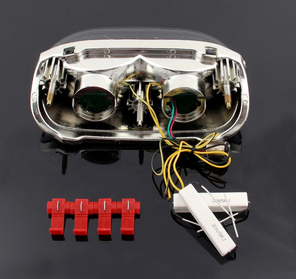 Smoke LED Taillight + Turn Signals for Kawasaki ZZR600 ZZR250 (2004)