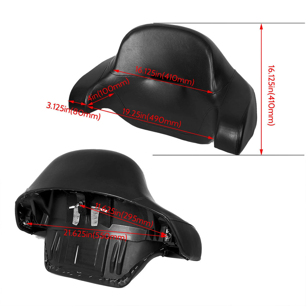 Trunk Backrest Mount Rack for Harley Davidson Tour Street Glide (2014–2026)