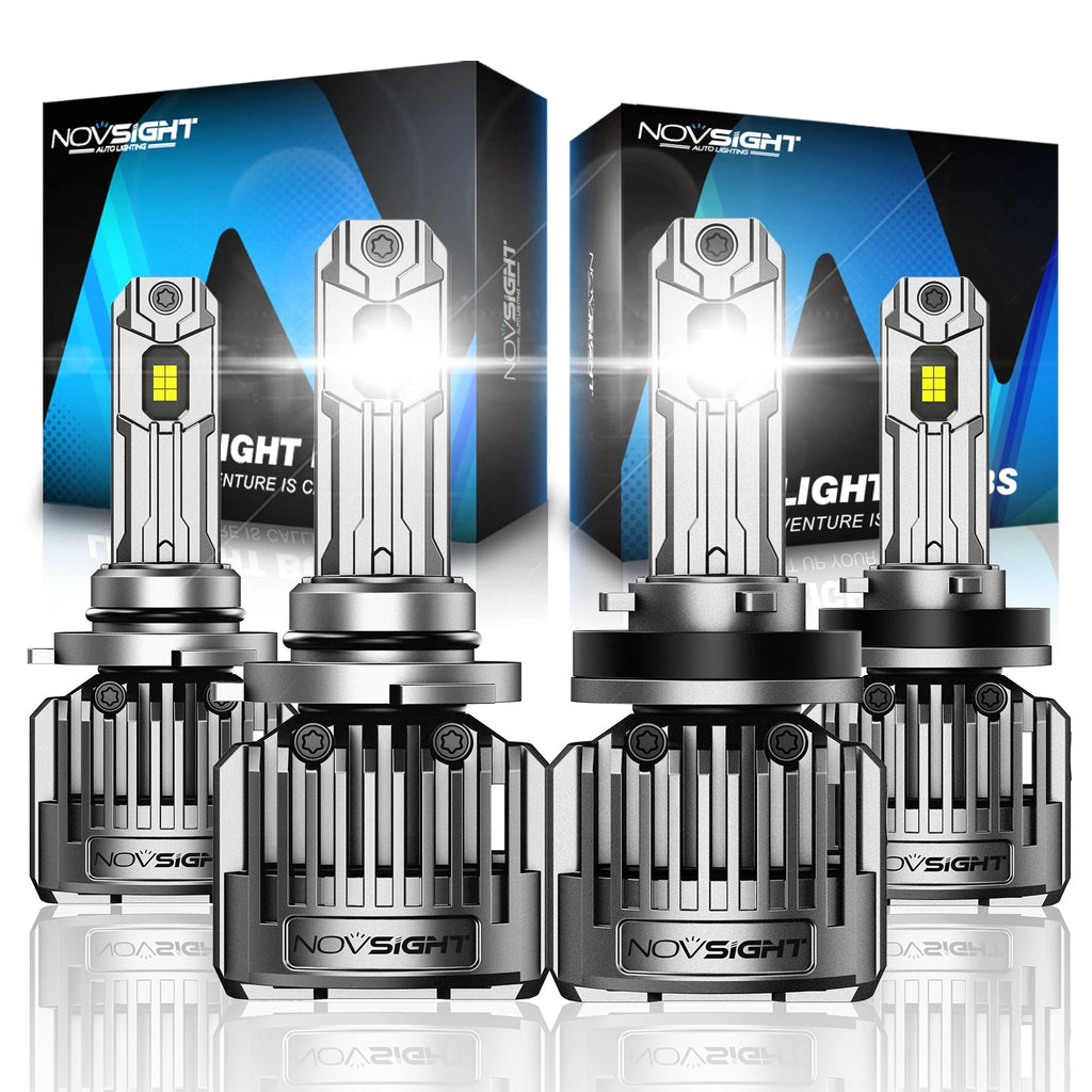 2X NOVSIGHT 9005 H11 LED Headlight Kit Bulbs 6500K for