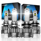 2X NOVSIGHT 9005 H11 LED Headlight Kit Bulbs 6500K for