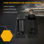4X Exterior Door Handles w/ Lock Cylinder for Chevy Silverado GMC Sierra (1999–2007)
