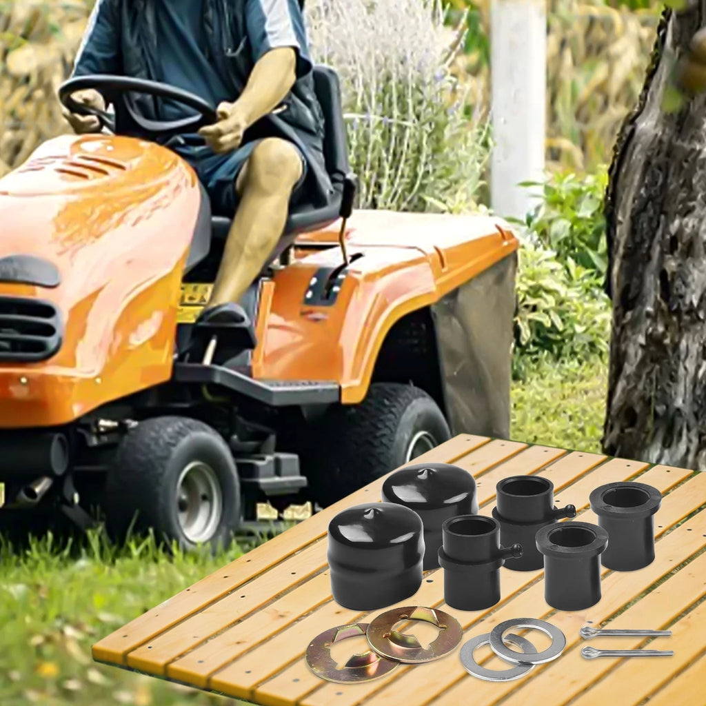 Front Wheel Bearing Rebuild Kit for Lawn Equipment (Metal, Rubber)
